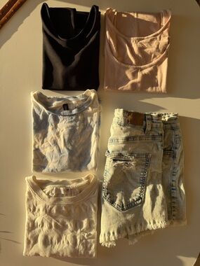 DIVIDED Cream Short Sleeve Tee - Soft Neutral Top